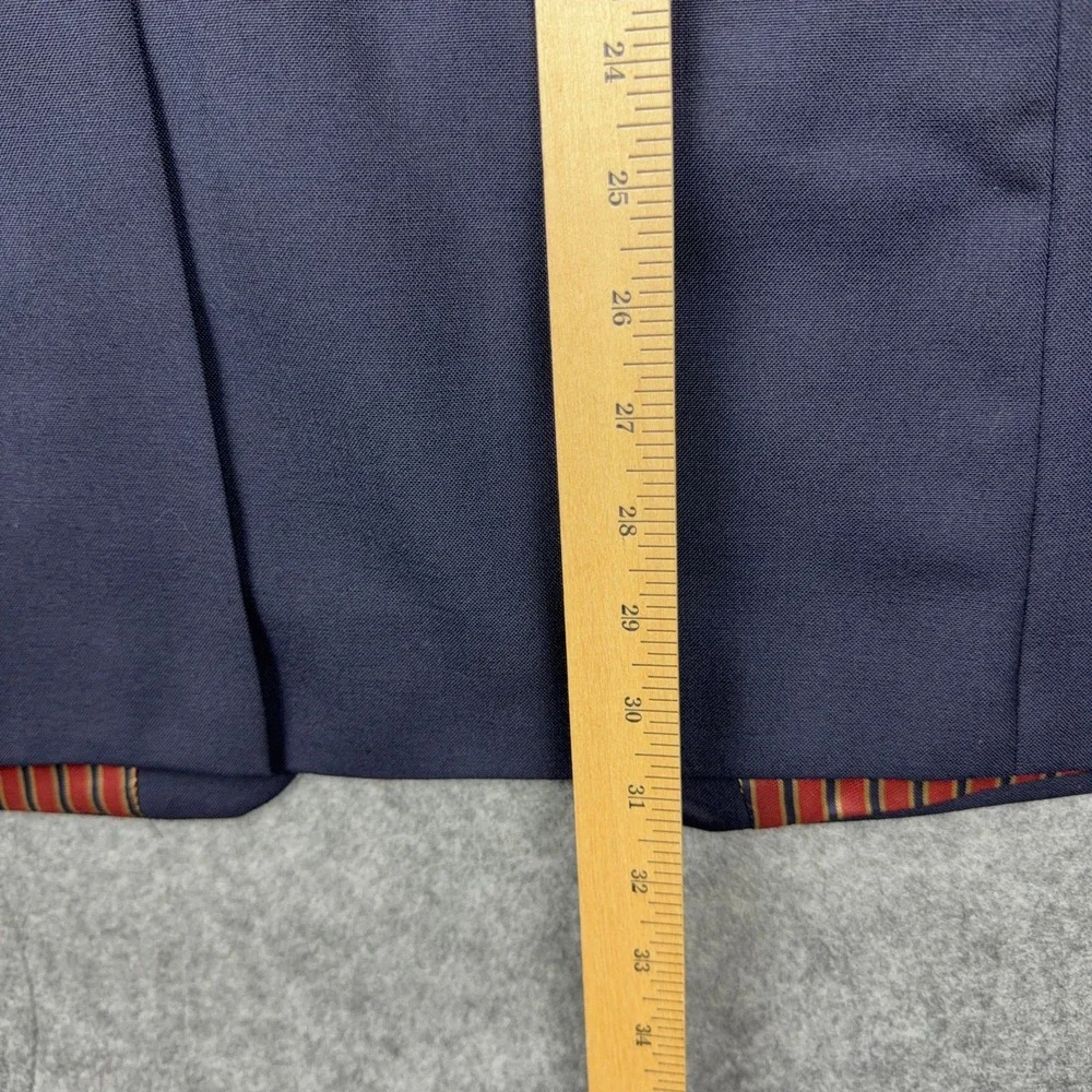 VTG Alexandre London Blazer Mens 42R Navy Blue Gold Button Wool Sport Coat UK